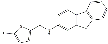 N-[(5-chlorothiophen-2-yl)methyl]-9H-fluoren-2-amine,,结构式