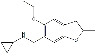 N-[(5-ethoxy-2-methyl-2,3-dihydro-1-benzofuran-6-yl)methyl]cyclopropanamine Structure