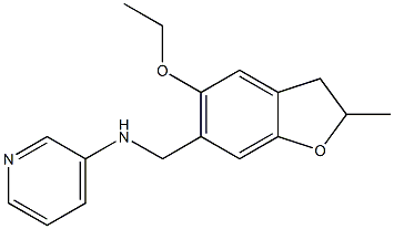 N-[(5-ethoxy-2-methyl-2,3-dihydro-1-benzofuran-6-yl)methyl]pyridin-3-amine Struktur