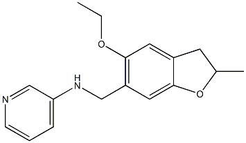 N-[(5-ethoxy-2-methyl-2,3-dihydro-1-benzofuran-6-yl)methyl]pyridin-3-amine 化学構造式