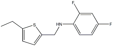N-[(5-ethylthiophen-2-yl)methyl]-2,4-difluoroaniline Struktur