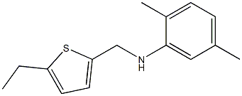 N-[(5-ethylthiophen-2-yl)methyl]-2,5-dimethylaniline,,结构式
