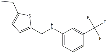 N-[(5-ethylthiophen-2-yl)methyl]-3-(trifluoromethyl)aniline Structure