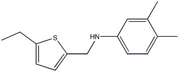 N-[(5-ethylthiophen-2-yl)methyl]-3,4-dimethylaniline Structure