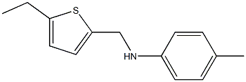 N-[(5-ethylthiophen-2-yl)methyl]-4-methylaniline Struktur