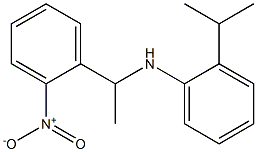 N-[1-(2-nitrophenyl)ethyl]-2-(propan-2-yl)aniline Structure