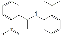 N-[1-(2-nitrophenyl)ethyl]-2-(propan-2-yl)aniline 结构式