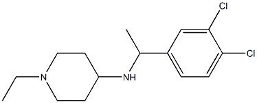 N-[1-(3,4-dichlorophenyl)ethyl]-1-ethylpiperidin-4-amine Structure