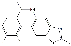 N-[1-(3,4-difluorophenyl)ethyl]-2-methyl-1,3-benzoxazol-5-amine Struktur