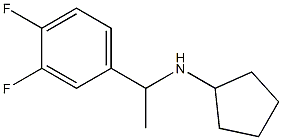 N-[1-(3,4-difluorophenyl)ethyl]cyclopentanamine Struktur