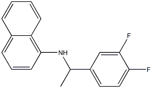 N-[1-(3,4-difluorophenyl)ethyl]naphthalen-1-amine,,结构式