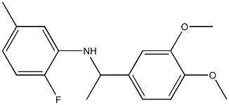 N-[1-(3,4-dimethoxyphenyl)ethyl]-2-fluoro-5-methylaniline Structure