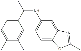 N-[1-(3,4-dimethylphenyl)ethyl]-2-methyl-1,3-benzoxazol-5-amine Structure