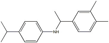 N-[1-(3,4-dimethylphenyl)ethyl]-4-(propan-2-yl)aniline Structure