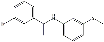 N-[1-(3-bromophenyl)ethyl]-3-(methylsulfanyl)aniline|