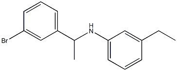 N-[1-(3-bromophenyl)ethyl]-3-ethylaniline Struktur