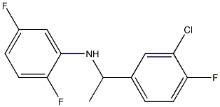 N-[1-(3-chloro-4-fluorophenyl)ethyl]-2,5-difluoroaniline Structure