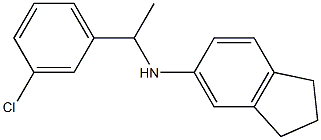N-[1-(3-chlorophenyl)ethyl]-2,3-dihydro-1H-inden-5-amine Struktur