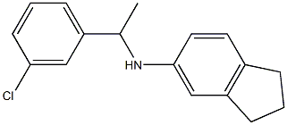 N-[1-(3-chlorophenyl)ethyl]-2,3-dihydro-1H-inden-5-amine Structure