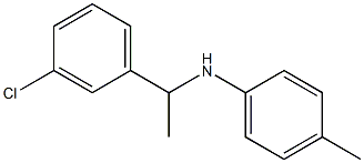 N-[1-(3-chlorophenyl)ethyl]-4-methylaniline Structure