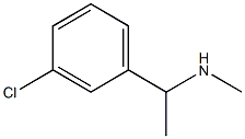 N-[1-(3-chlorophenyl)ethyl]-N-methylamine,,结构式