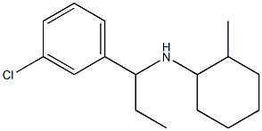 N-[1-(3-chlorophenyl)propyl]-2-methylcyclohexan-1-amine Structure