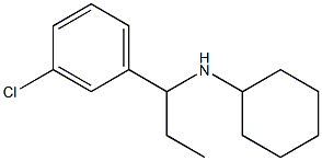 N-[1-(3-chlorophenyl)propyl]cyclohexanamine Struktur