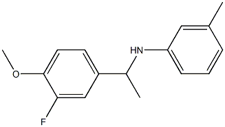 N-[1-(3-fluoro-4-methoxyphenyl)ethyl]-3-methylaniline