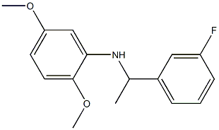 N-[1-(3-fluorophenyl)ethyl]-2,5-dimethoxyaniline Struktur