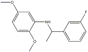 N-[1-(3-fluorophenyl)ethyl]-2,5-dimethoxyaniline 结构式