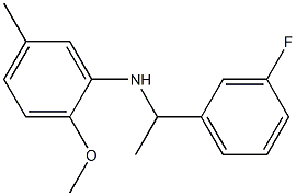 N-[1-(3-fluorophenyl)ethyl]-2-methoxy-5-methylaniline