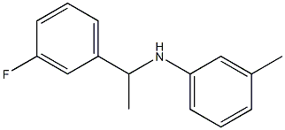 N-[1-(3-fluorophenyl)ethyl]-3-methylaniline Structure