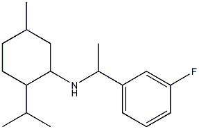  N-[1-(3-fluorophenyl)ethyl]-5-methyl-2-(propan-2-yl)cyclohexan-1-amine