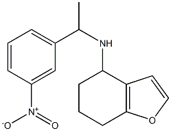 N-[1-(3-nitrophenyl)ethyl]-4,5,6,7-tetrahydro-1-benzofuran-4-amine,,结构式