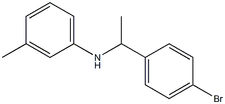 N-[1-(4-bromophenyl)ethyl]-3-methylaniline 结构式