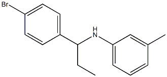 N-[1-(4-bromophenyl)propyl]-3-methylaniline 化学構造式