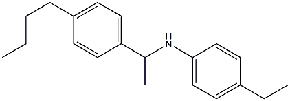 N-[1-(4-butylphenyl)ethyl]-4-ethylaniline Structure