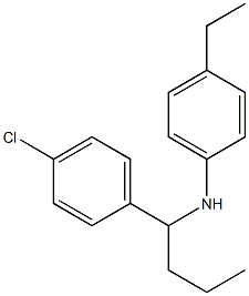 N-[1-(4-chlorophenyl)butyl]-4-ethylaniline Structure