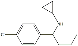 N-[1-(4-chlorophenyl)butyl]cyclopropanamine Structure