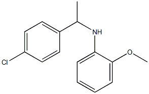 N-[1-(4-chlorophenyl)ethyl]-2-methoxyaniline Structure