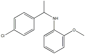 N-[1-(4-chlorophenyl)ethyl]-2-methoxyaniline,,结构式