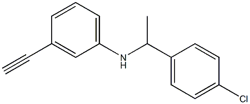 N-[1-(4-chlorophenyl)ethyl]-3-ethynylaniline Structure