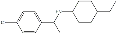 N-[1-(4-chlorophenyl)ethyl]-4-ethylcyclohexan-1-amine,,结构式