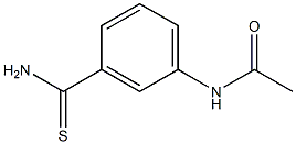 N-[3-(aminocarbonothioyl)phenyl]acetamide Struktur