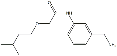 N-[3-(aminomethyl)phenyl]-2-(3-methylbutoxy)acetamide