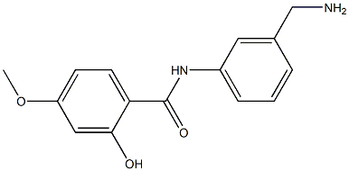 N-[3-(aminomethyl)phenyl]-2-hydroxy-4-methoxybenzamide Structure