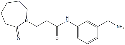 N-[3-(aminomethyl)phenyl]-3-(2-oxoazepan-1-yl)propanamide Structure
