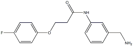 N-[3-(aminomethyl)phenyl]-3-(4-fluorophenoxy)propanamide,,结构式