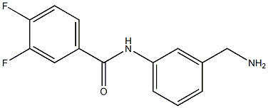 N-[3-(aminomethyl)phenyl]-3,4-difluorobenzamide Struktur
