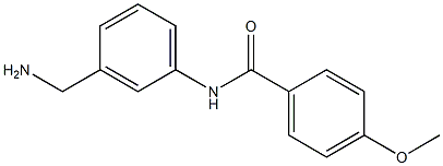 N-[3-(aminomethyl)phenyl]-4-methoxybenzamide Struktur